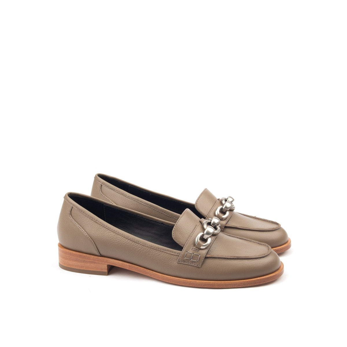 AMERICAS AVE – Croc-Print &amp; Smooth Leather Loafers