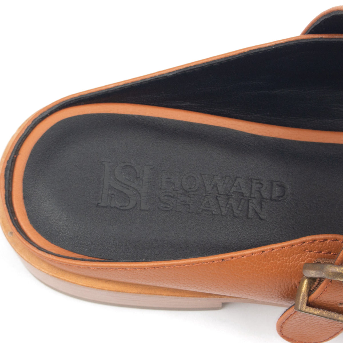 SPRING ST. – Light Brown Double-Strap Mules