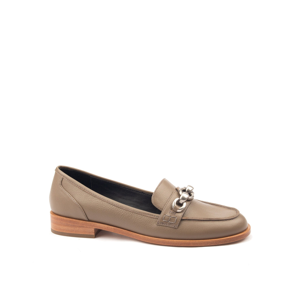 AMERICAS AVE – Croc-Print &amp; Smooth Leather Loafers