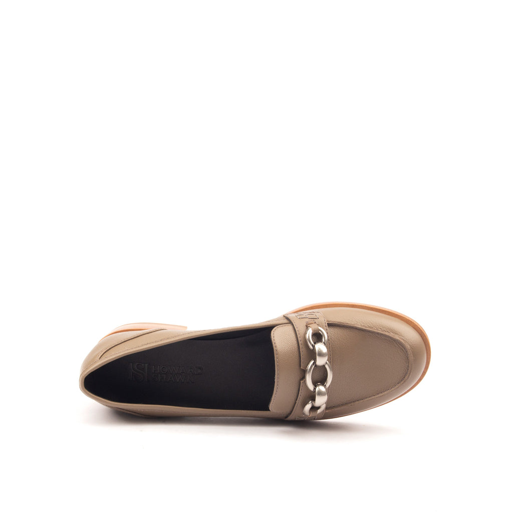 AMERICAS AVE – Croc-Print &amp; Smooth Leather Loafers