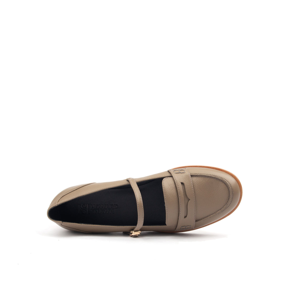 LE STREET – Sophisticated Grey Leather Loafers