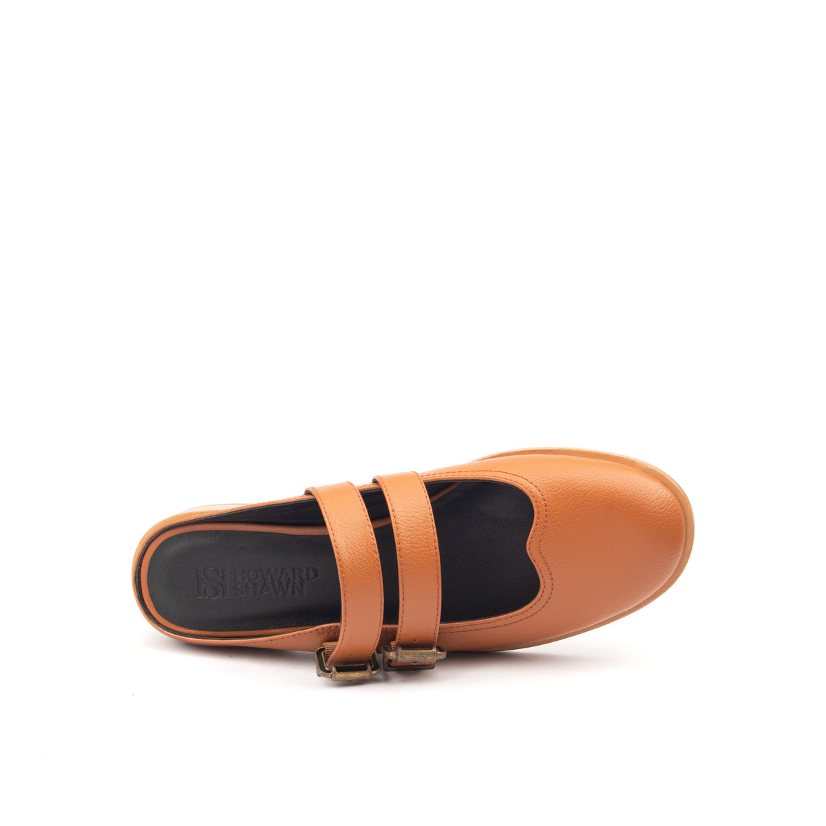 SPRING ST. – Light Brown Double-Strap Mules