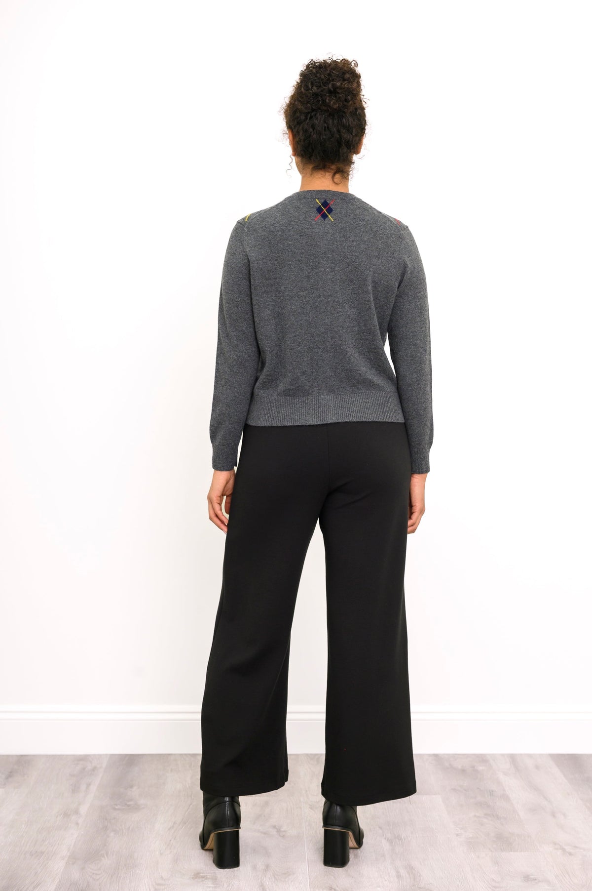 Argyle Sweater, Slate Harbour, Wool Cashmere