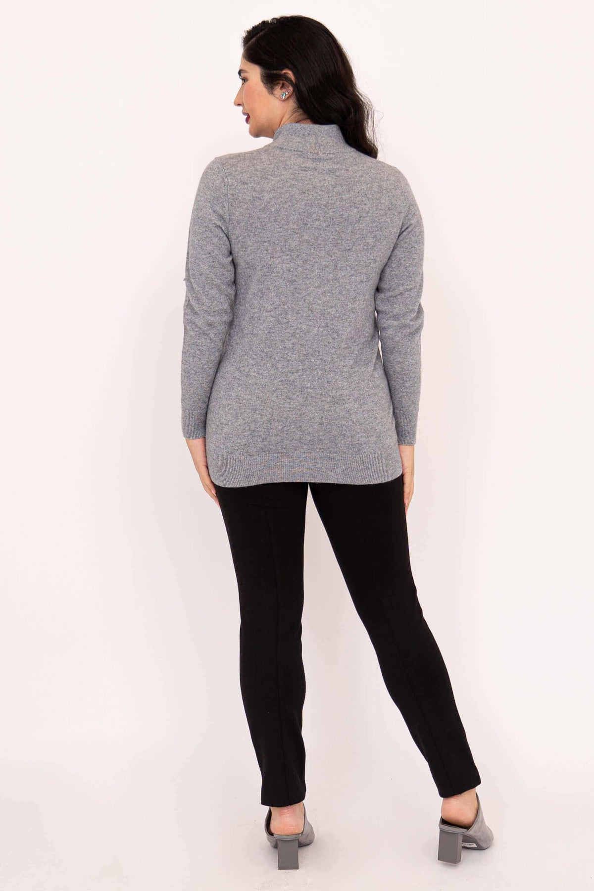 Simmon Sweater, Charcoal Lite, Wool Cashmere
