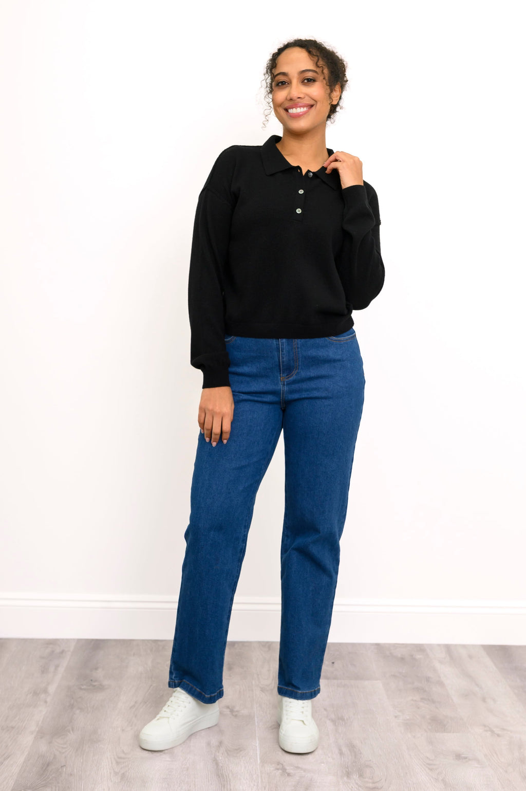 Diana Sweater, Black, Wool Cashmere