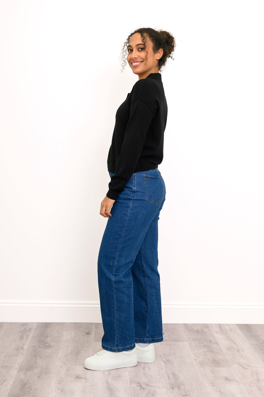 Diana Sweater, Black, Wool Cashmere