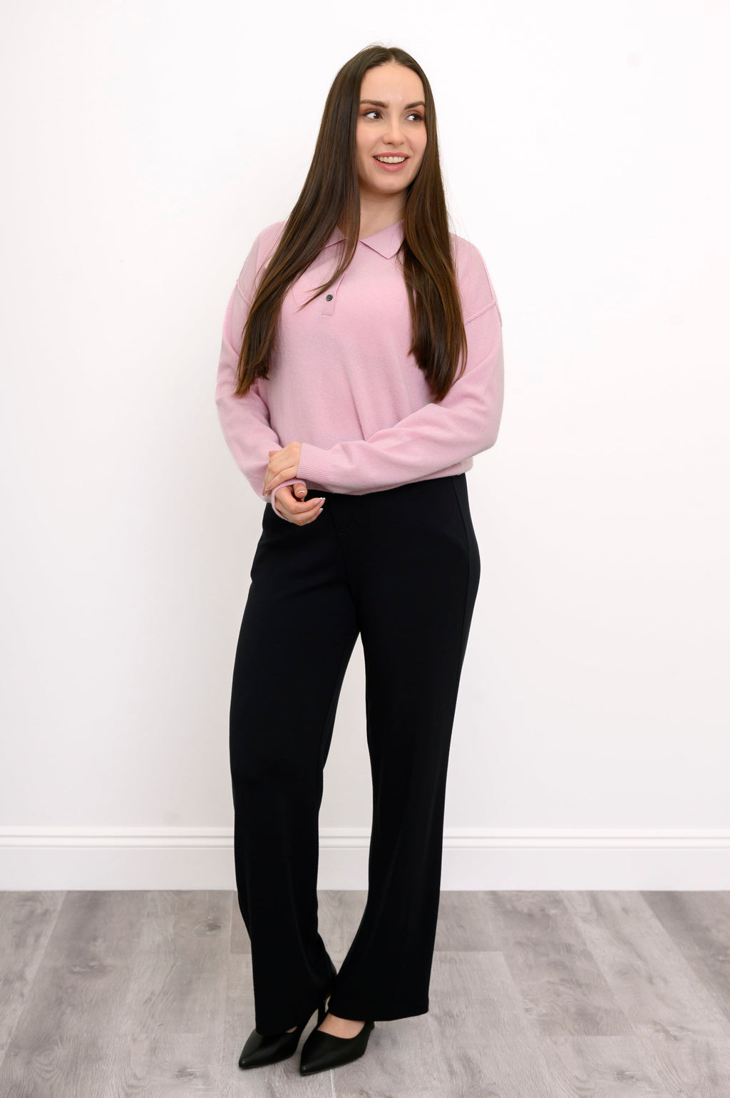 Diana Sweater, Soft Pink, Wool Cashmere