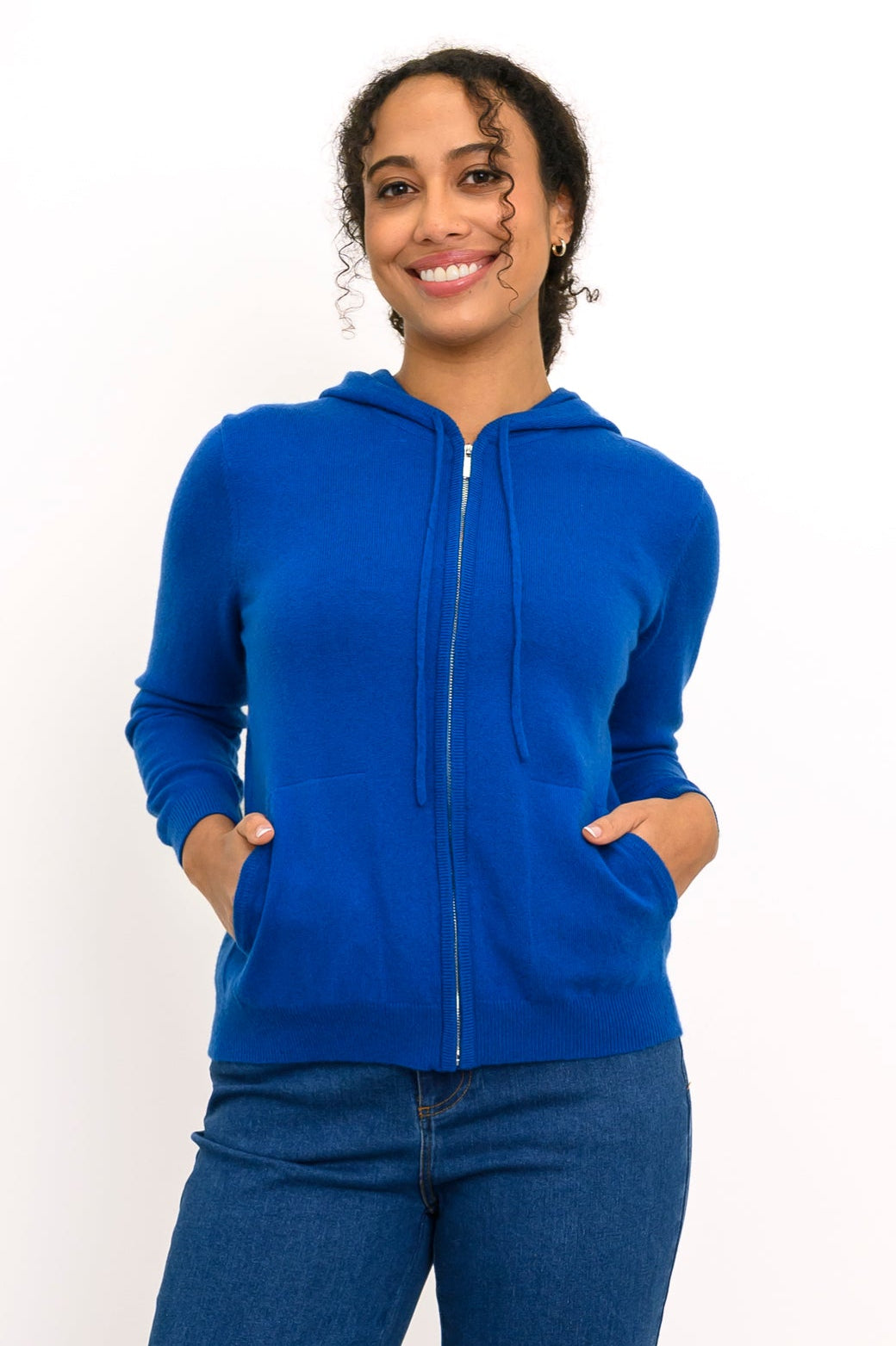 Finlay Sweater, Cobalt, Wool Cashmere