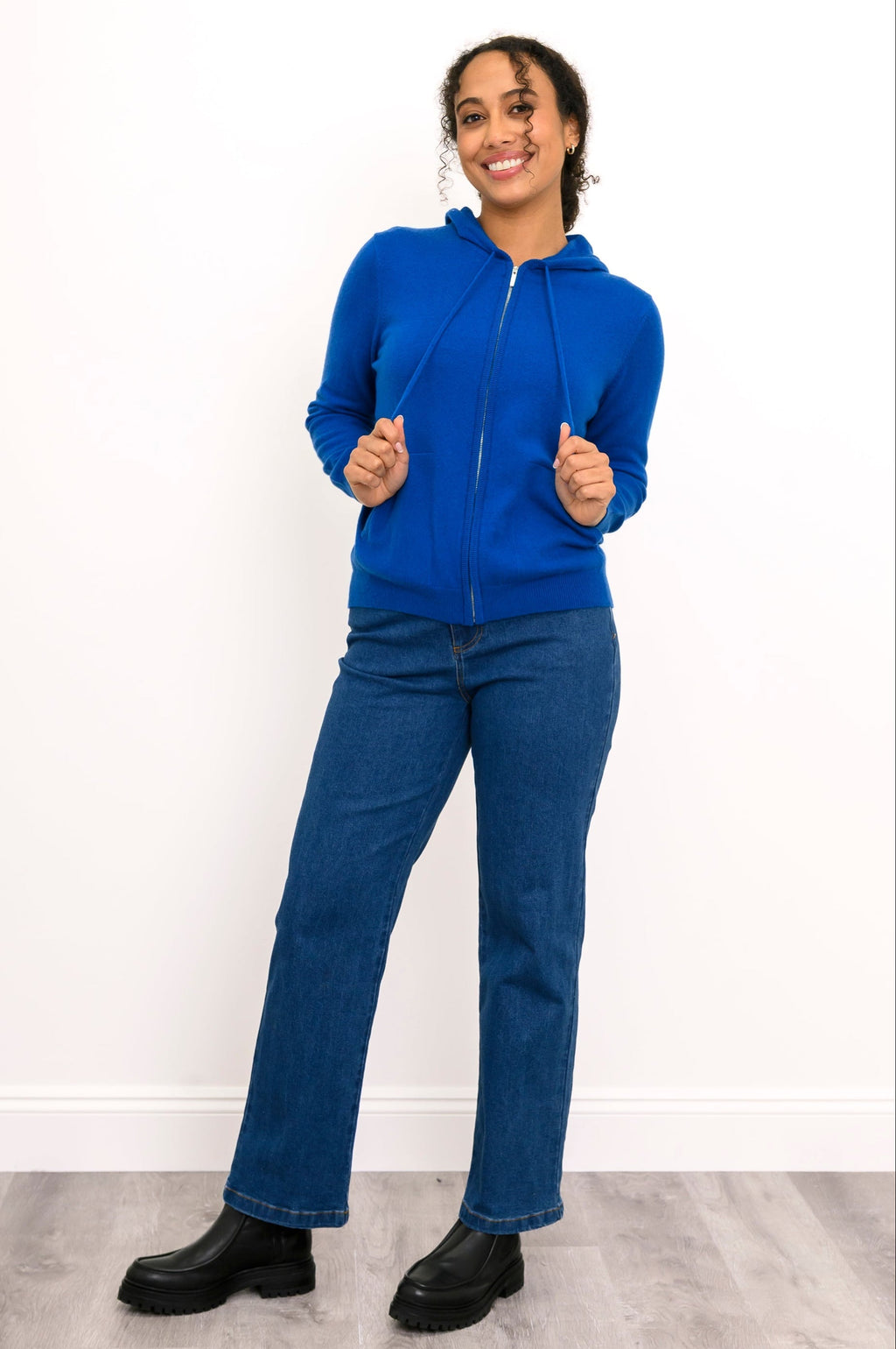 Finlay Sweater, Cobalt, Wool Cashmere