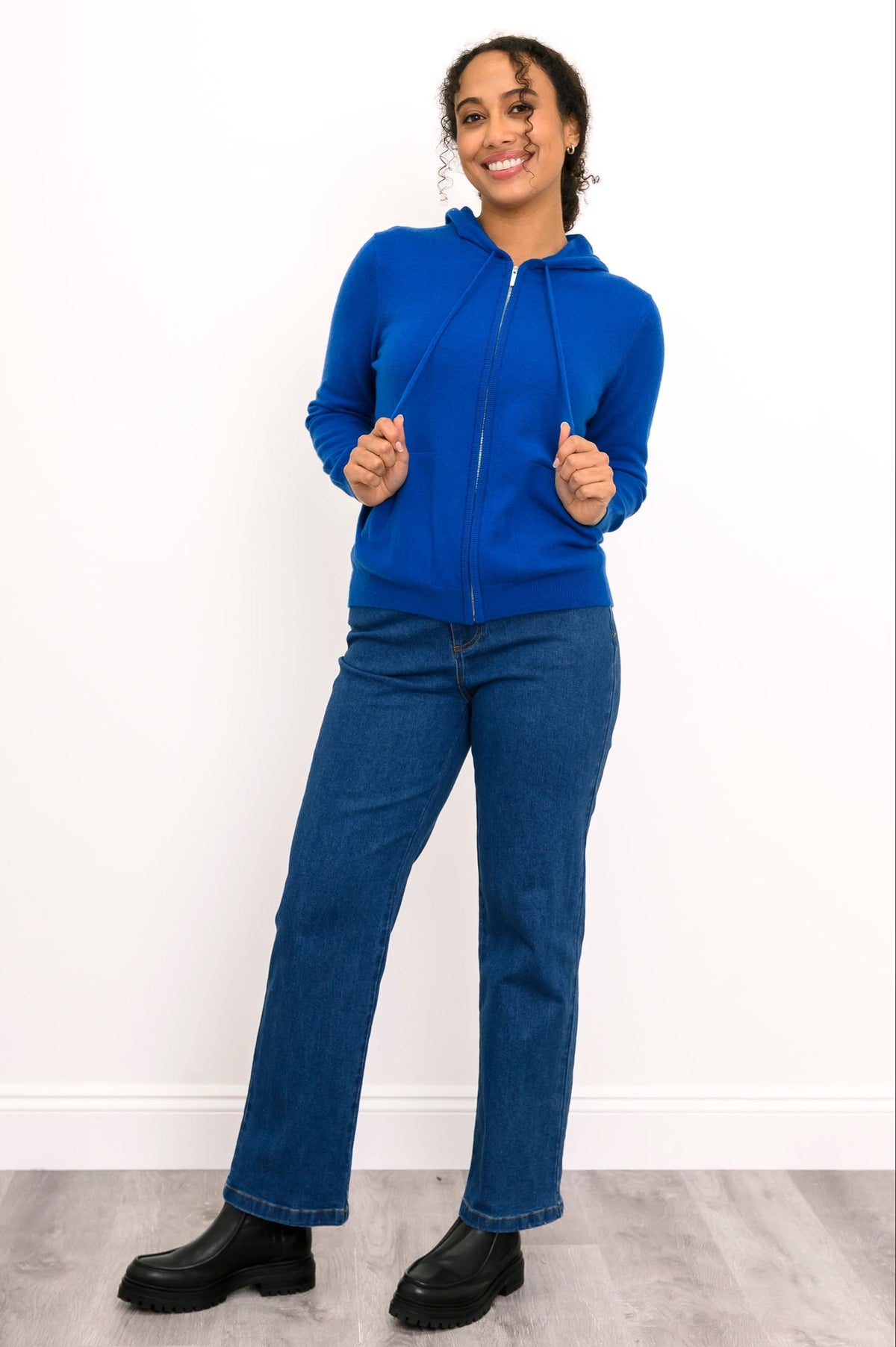Finlay Sweater, Cobalt, Wool Cashmere