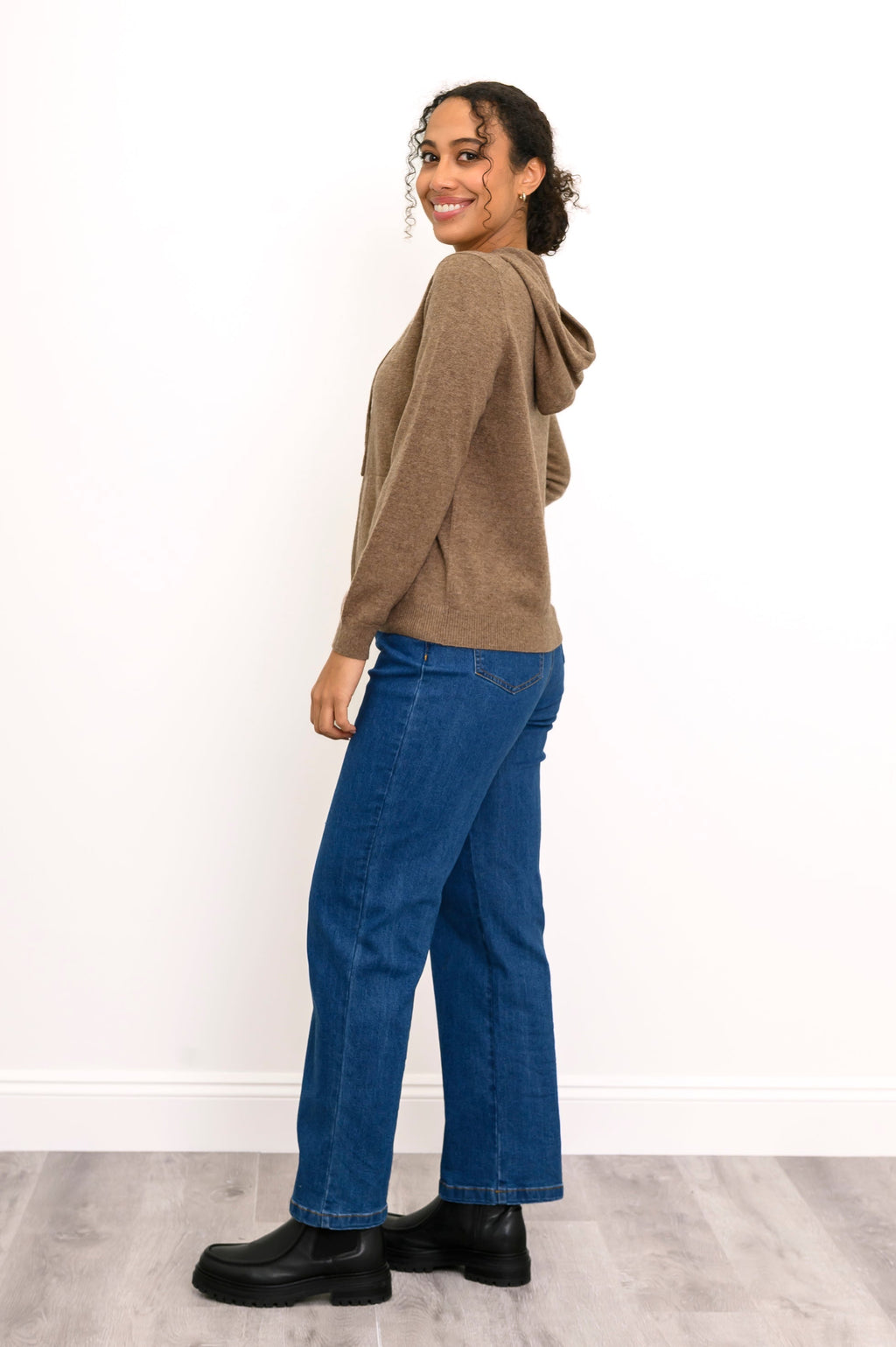 Finlay Sweater, Latte, Wool Cashmere