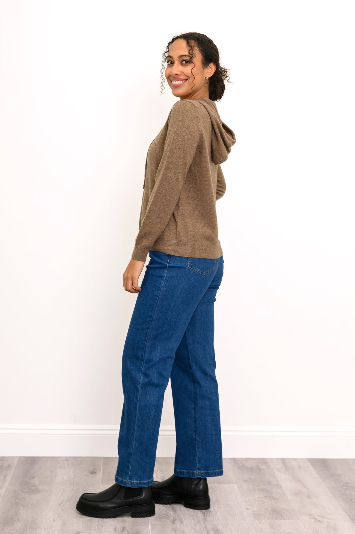 Finlay Sweater, Latte, Wool Cashmere