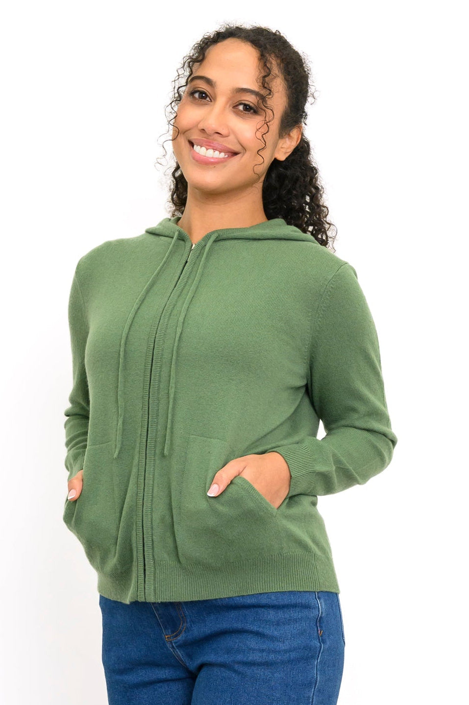 Finlay Sweater, Sage Green, Wool Cashmere