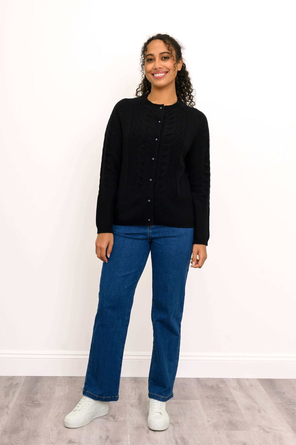 Persimmon Sweater, Black, 100% Cashmere