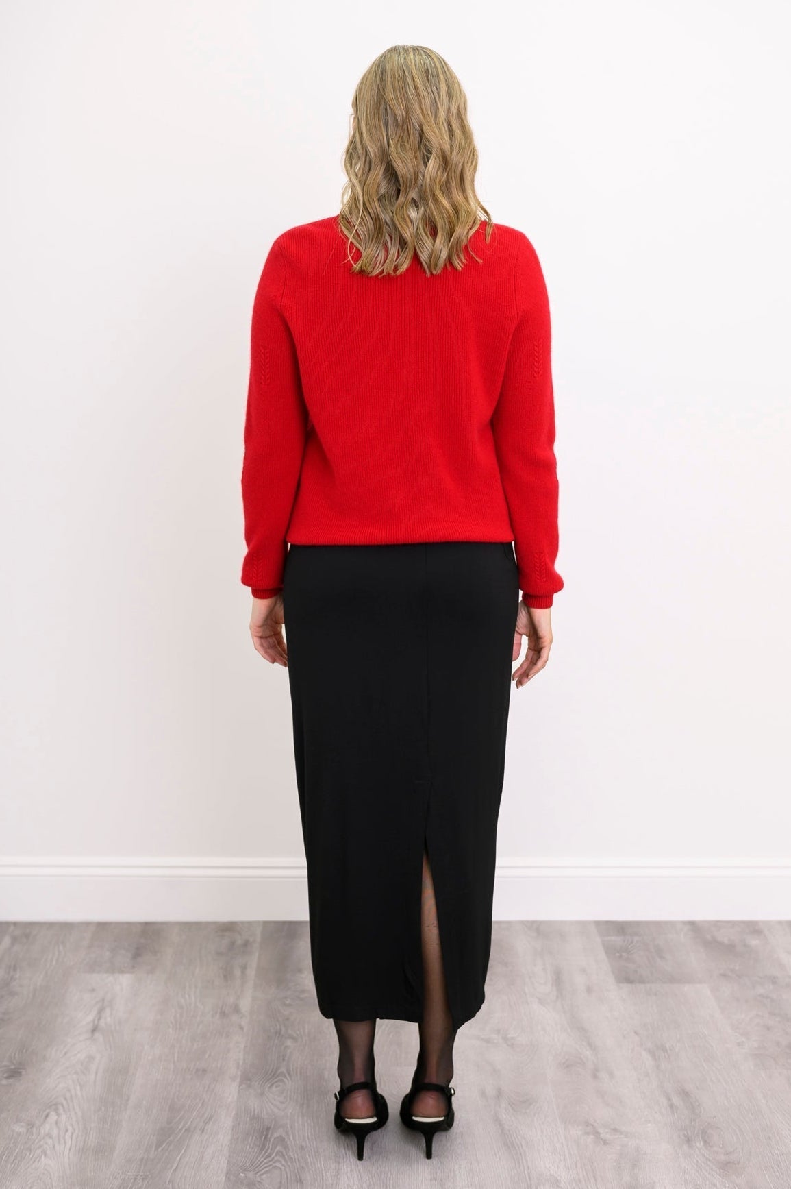 Sally Sweater, Lipstick, Wool Cashmere
