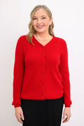 Sally Sweater, Lipstick, Wool Cashmere