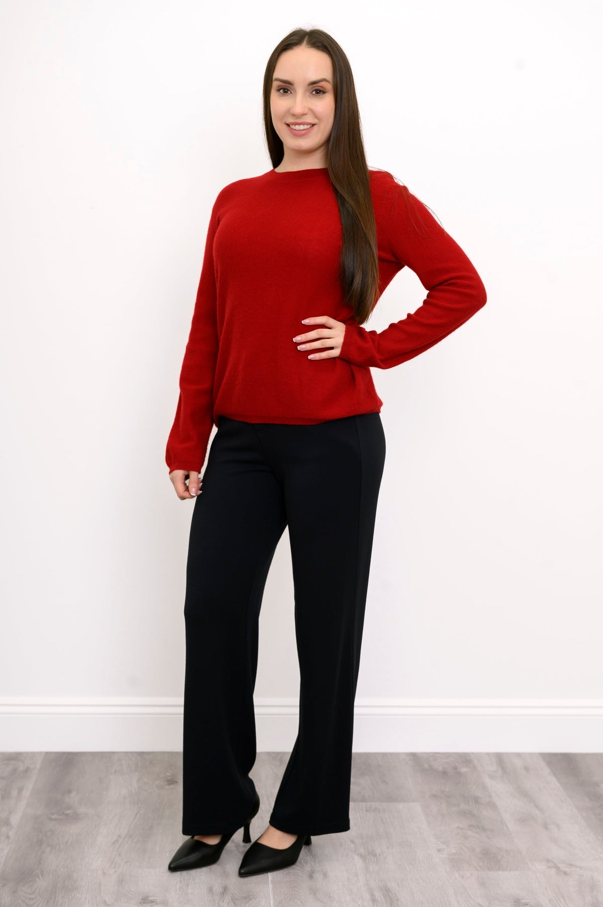Whitaker Sweater, Red, Wool Cashmere
