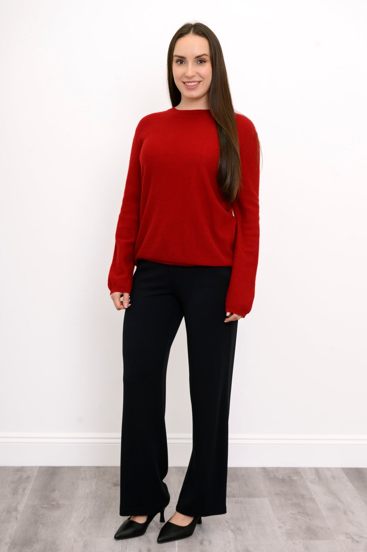 Whitaker Sweater, Red, Wool Cashmere